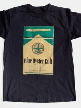 Classic Rock Band Tribute T-shirt - Retro Menthol Box Design Music Tee